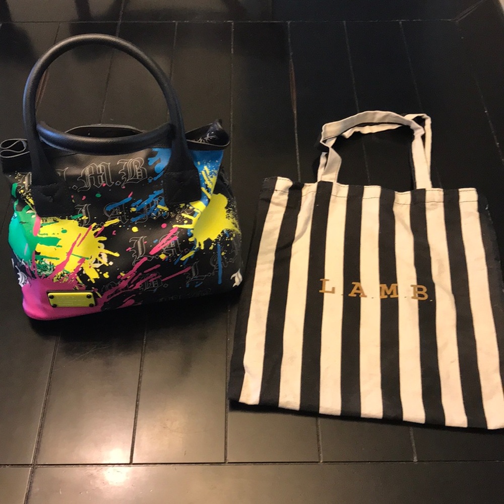 L.A.M.B. Williamsfield Paint Splatter Print Tote